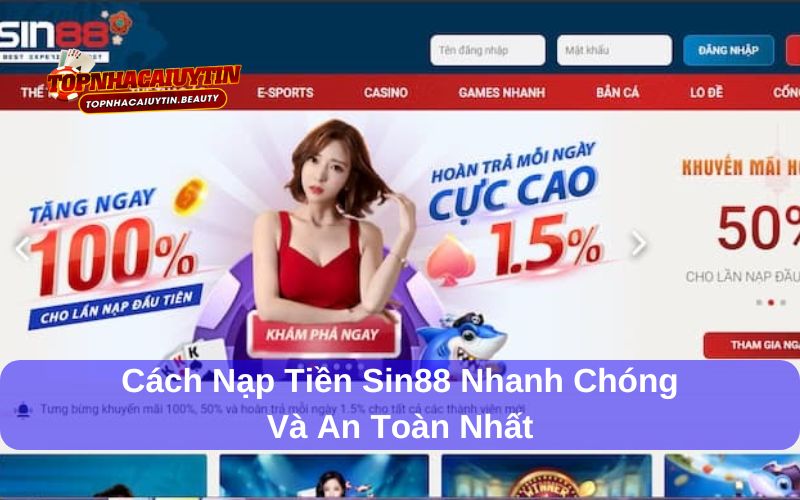 cách nạp tiền Sin88