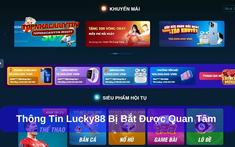 Lucky88 bị bắt
