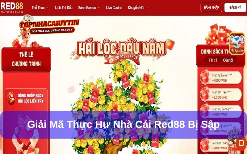 Red88 bị sập