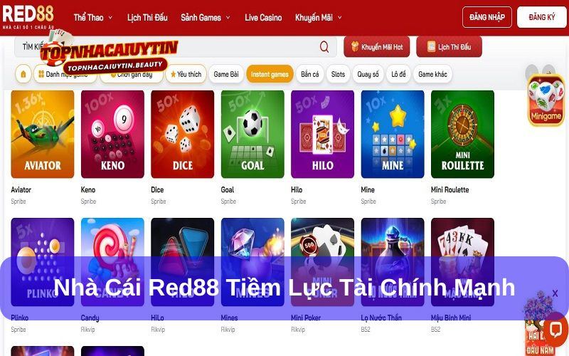 Thực hư Red88 bị sập và cách khắc phục khi gặp tình trạng này 6 Nhà cái Red88 có tiềm lực tài chính mạnh, đầu tư khủng vào hệ thống website