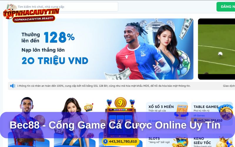 Bec88 – Giải Pháp Cá Cược Tiện Lợi, Nhanh Chóng Và Bảo Mật Cao 8 Bec88 là cá cược trực tuyến được nhiều người chơi tin tưởng