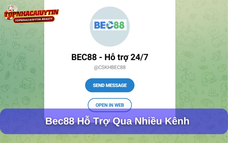 Bec88 – Giải Pháp Cá Cược Tiện Lợi, Nhanh Chóng Và Bảo Mật Cao 10 Bec88 sẵn sàng hỗ trợ khách hàng qua nhiều kênh