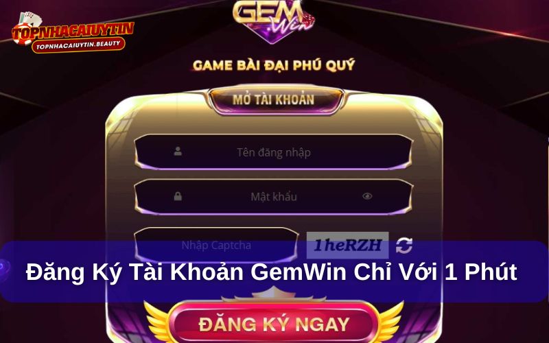 Khám phá GemWin – Cổng game đổi thưởng hấp dẫn nhất 2025 11 Đăng ký GemWin vô cùng đơn giản chỉ với 1 phút