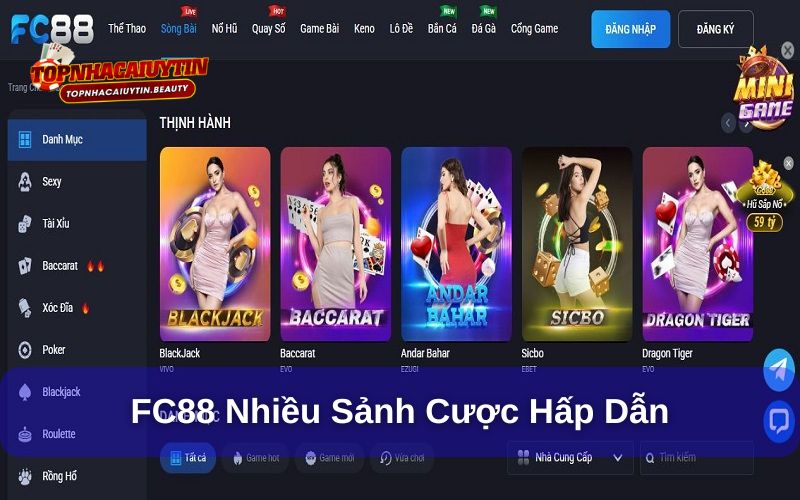 FC88 | Review Thương Hiệu Chất Lượng, Nên Trải Nghiệm 2025 8 Kho game khủng là thế mạnh của nhà cái FC88