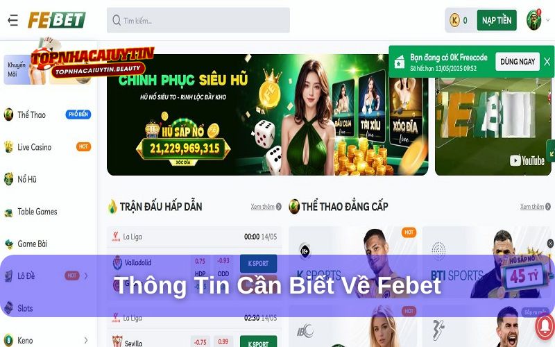 Febet - Nền Tảng Giải Trí Đình Đám Hàng Đầu Nam Mỹ 6 Febet là cái tên non trẻ nhưng đầy tiền năng trong làng cá cược