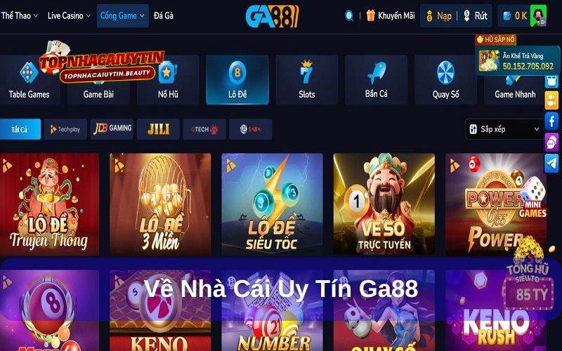 Ga88 - Nhà Cái Uy Tín, Kho Game Đỉnh Cao Chất Lượng