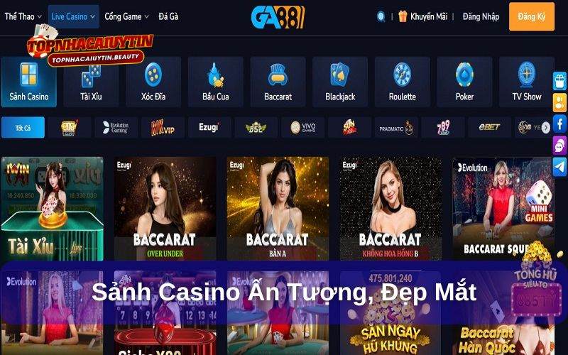 Ga88 - Nhà Cái Uy Tín, Kho Game Đỉnh Cao Chất Lượng 9 Casino là sảnh cược được yêu thích tại Ga88