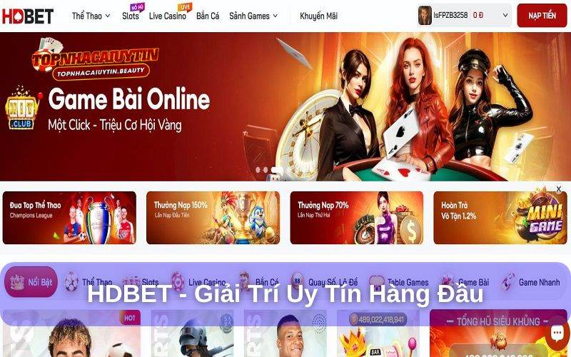 HDBet - Review Nhanh Nhà Cái Cực Chất, Trả Thưởng Xanh Chín