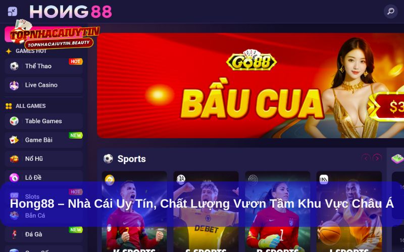 Hong88 – Nhà Cái Uy Tín, Chất Lượng Vươn Tầm Khu Vực Châu Á