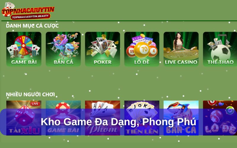 HO88 – Nhà Cái Cá Cược Thể Thao Và Casino Trực Tuyến Uy Tín 7 Kho game đa dạng, phong phú