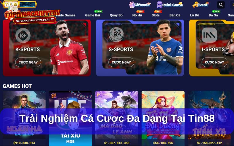 Tin88 – Nhà Cái Cá Độ Đa Dạng Và Bảo Mật Hàng Đầu 11 Tin88 cung cấp các sản phẩm cá cược đa dạng