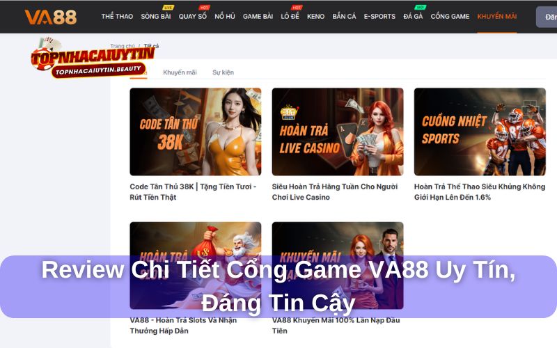 VA88 đánh giá chi tiết nhất