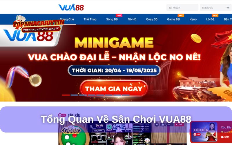 VUA88 – Đánh Giá Sân Chơi Cá Cược Trực Tuyến Xanh Chín 2025 6 VUA88 là sân chơi uy tín 2025